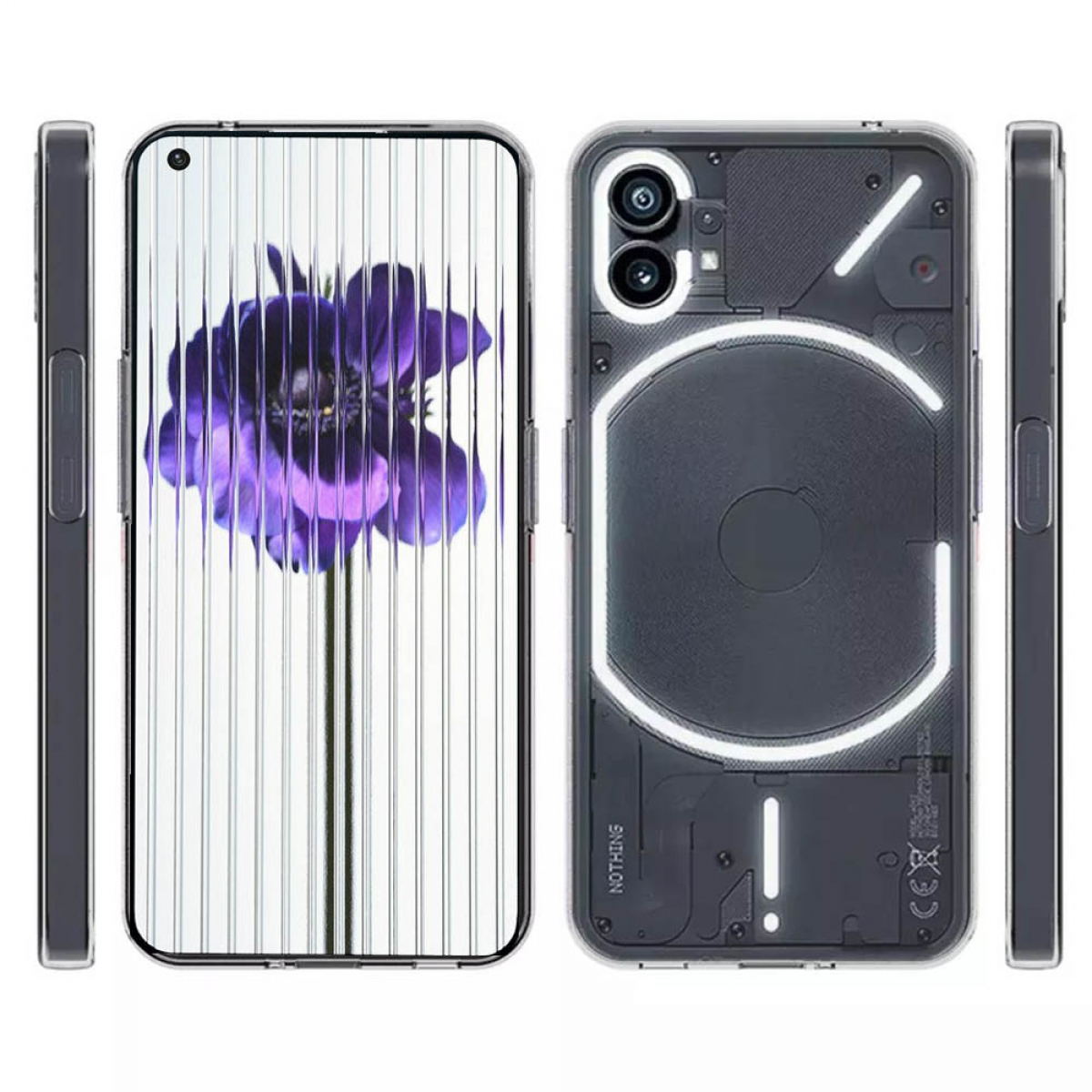 Ein Smartphone mit floralem Design.