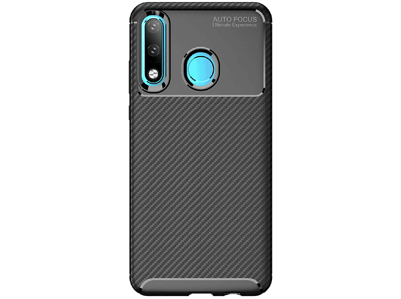 COVERKINGZ Handycase Look, schwarz Backcover, P30 Carbon im Huawei, Lite