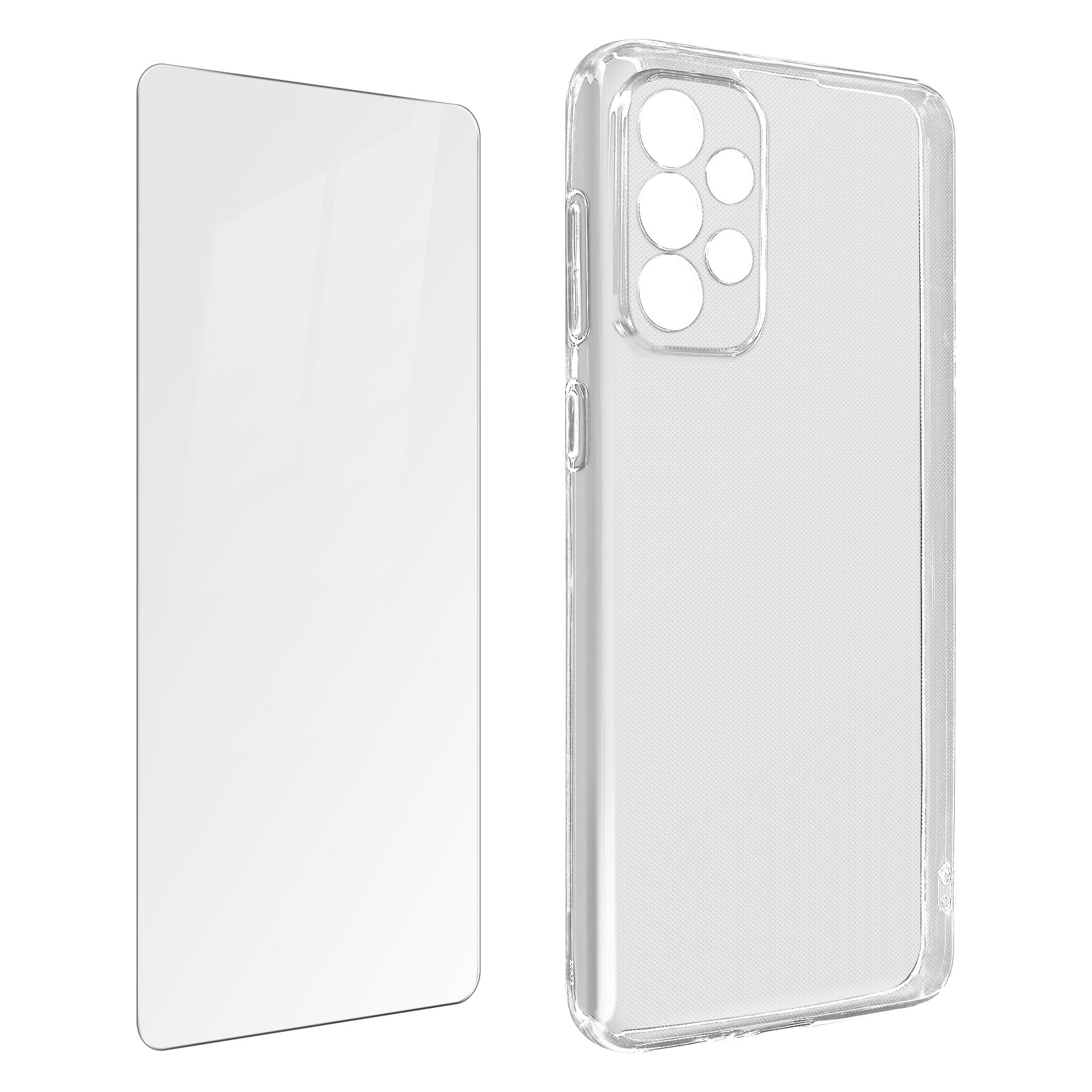 AVIZAR Series, Galaxy Set Samsung, 5G, Transparent Backcover, A73