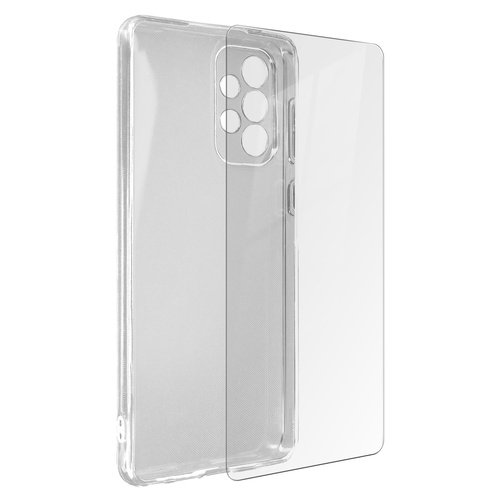 A73 Transparent AVIZAR Set Samsung, 5G, Galaxy Backcover, Series,