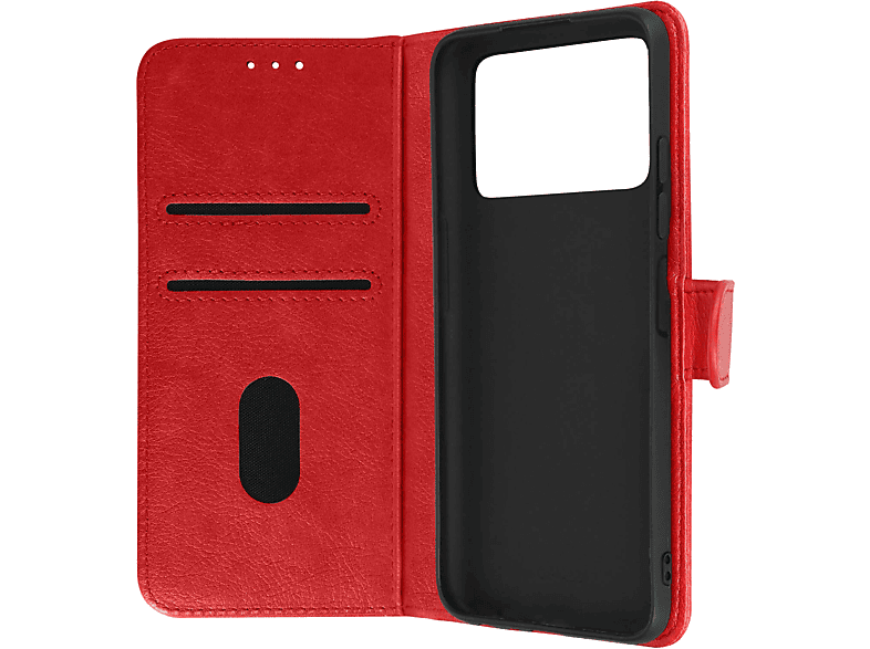 AVIZAR Chesterfield Series, Bookcover, Note 5G, Xiaomi, Redmi 11S Rot