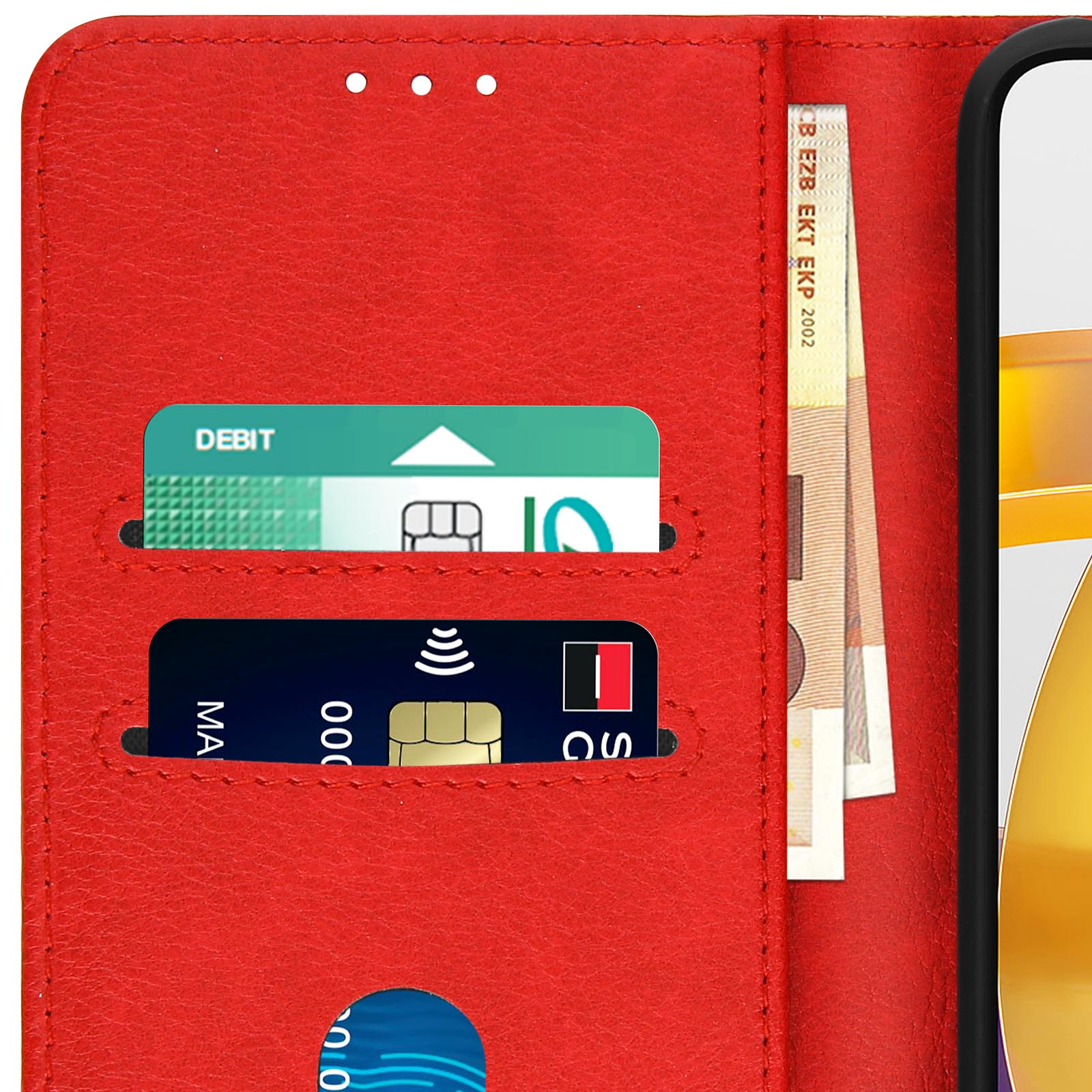 AVIZAR Chesterfield Series, 11S Note Xiaomi, 5G, Redmi Rot Bookcover