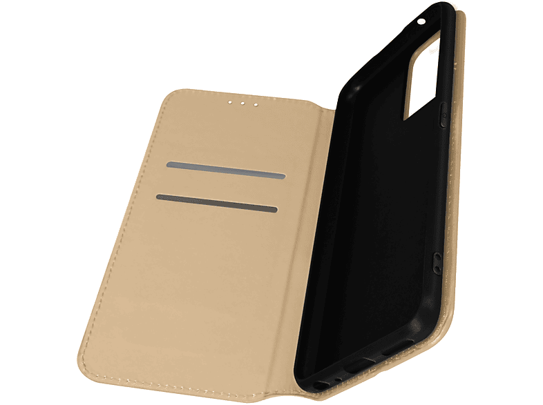 AVIZAR Classic Edition, Backcover mit Magnetklappe Series, Bookcover, Oppo, Find X5 lite, Gold