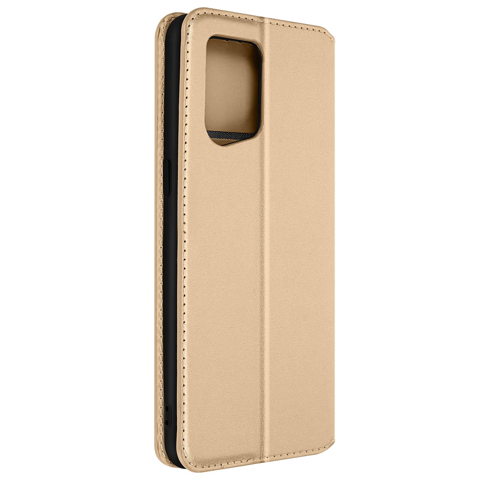 Backcover Pro, X5 Magnetklappe Series, AVIZAR Bookcover, mit Find Edition, Gold Oppo, Classic