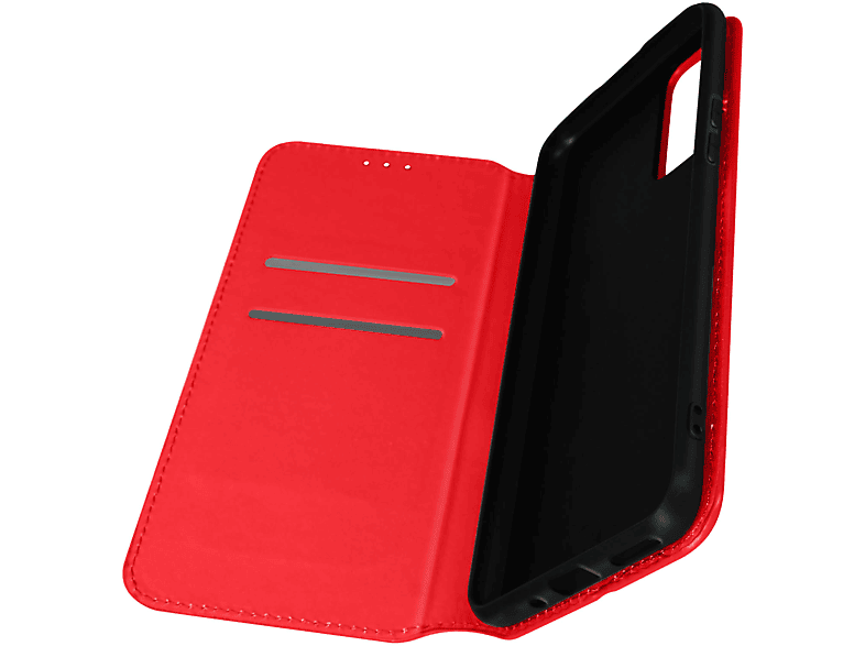 AVIZAR Classic Edition, Backcover mit Magnetklappe Series, Bookcover, Oppo, Oppo Find X5, Rot