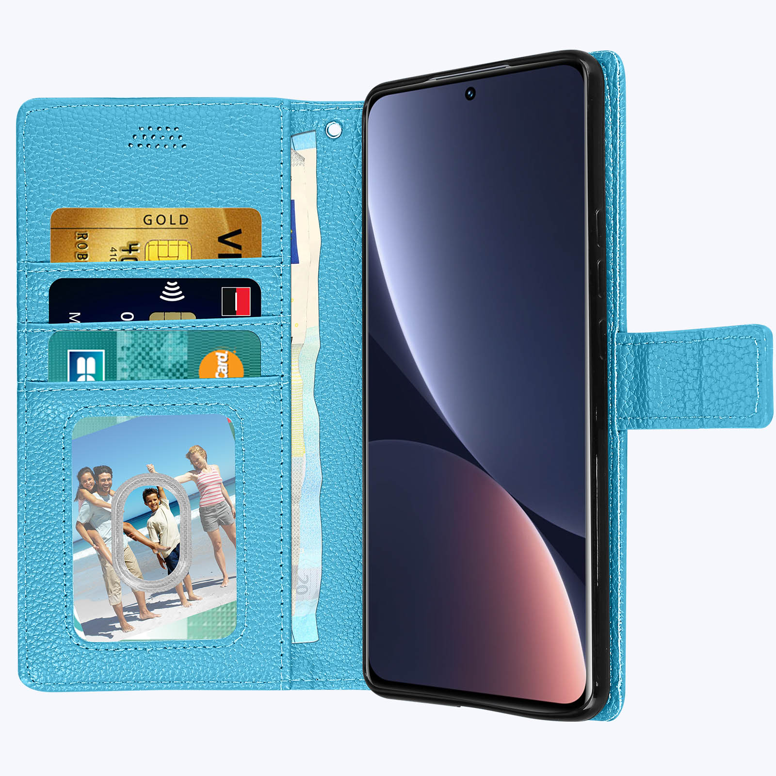 AVIZAR Lenny Series, Bookcover, Xiaomi, 12X, Blau Xiaomi