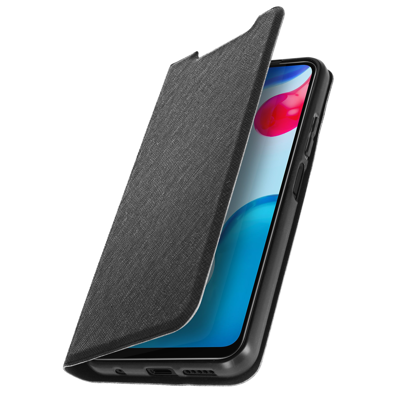 BIGBEN Bookstyle 12s, Schwarz Series, Note Redmi Bookcover, Xiaomi