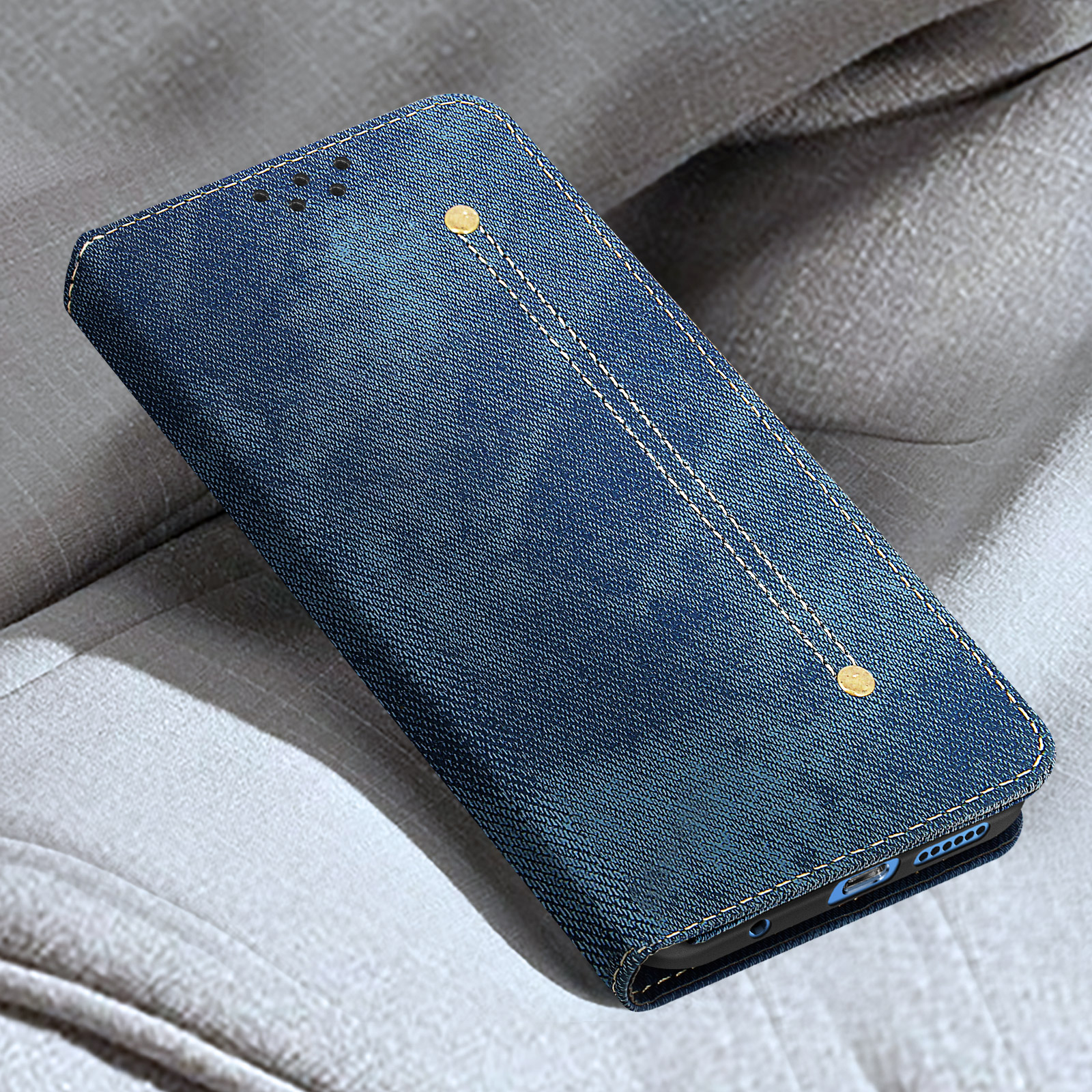 AVIZAR Denim 11s, Note Series, Blau Xiaomi, Bookcover, Redmi