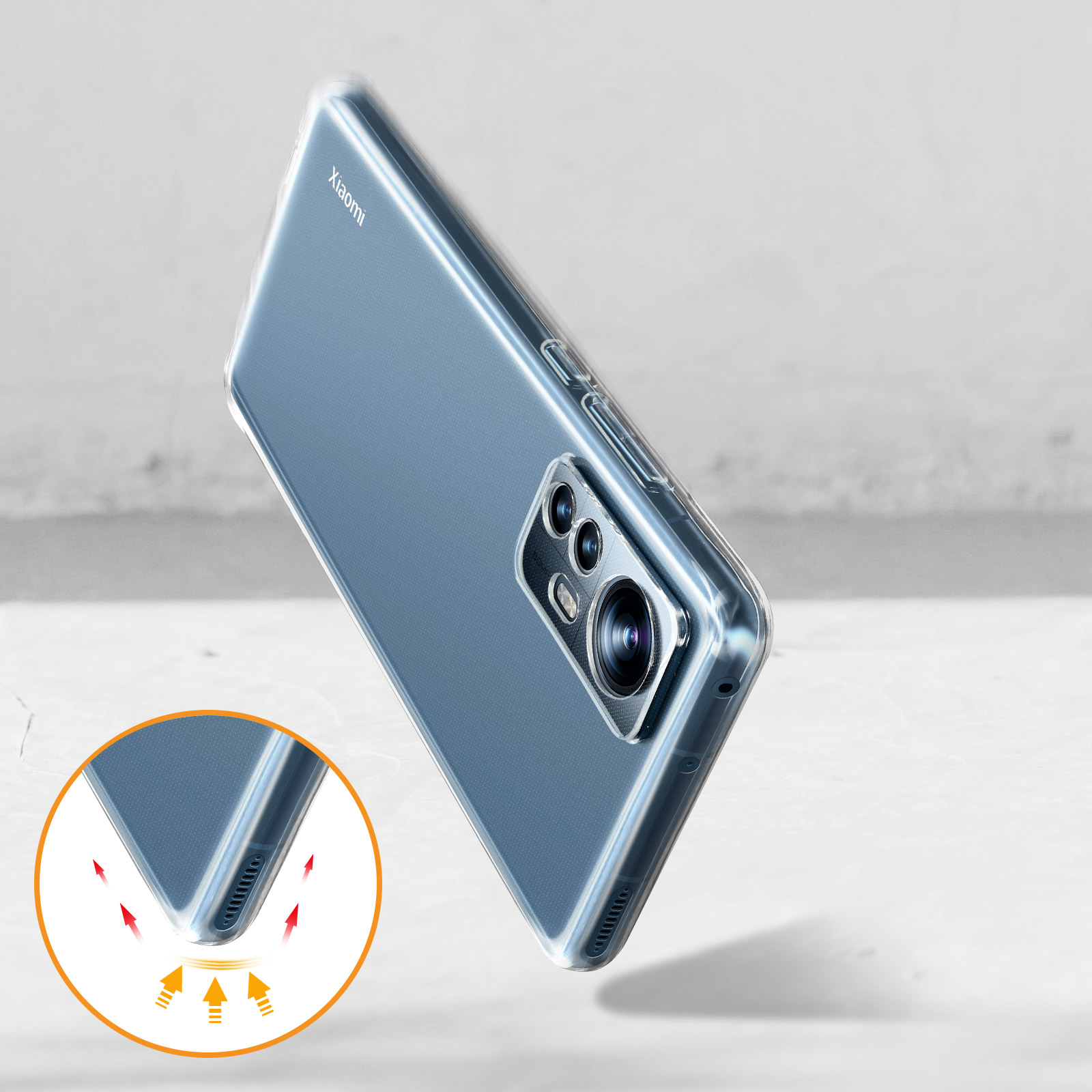 AVIZAR Gelhülle Series, Backcover, Xiaomi, 12 Transparent Pro