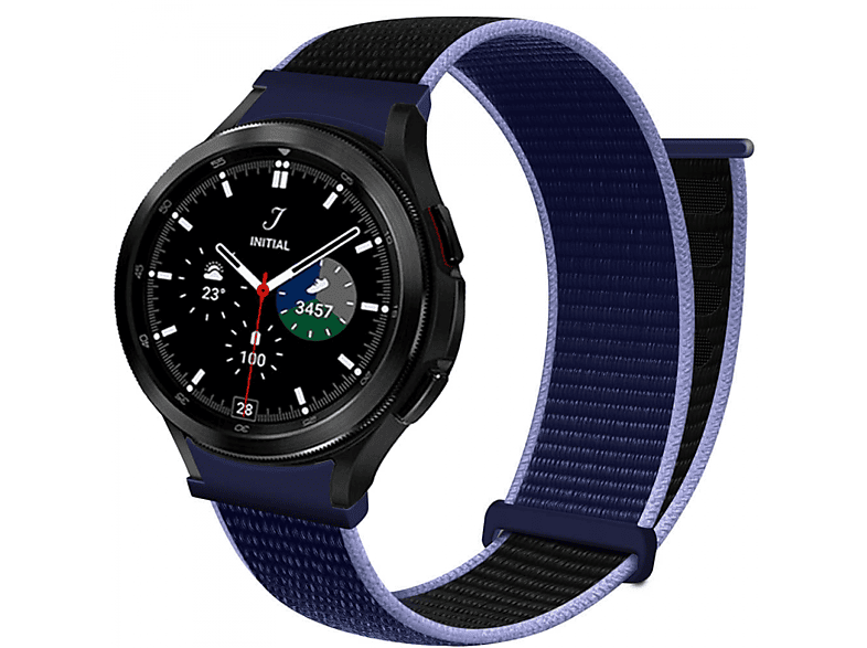 CASEONLINE Nylon, Smartband, Samsung, Galaxy Watch 4 Classic (42mm), Midnight Blue