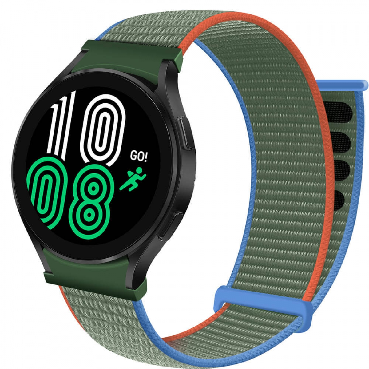 Olive 4 Samsung, Smartband, Galaxy (44mm), Nylon, CASEONLINE Watch