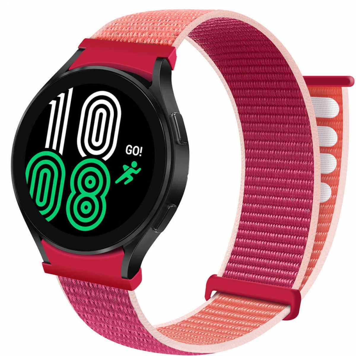 Watch Samsung, (40mm), Smartband, CASEONLINE 4 Galaxy Nylon, Pomegranate