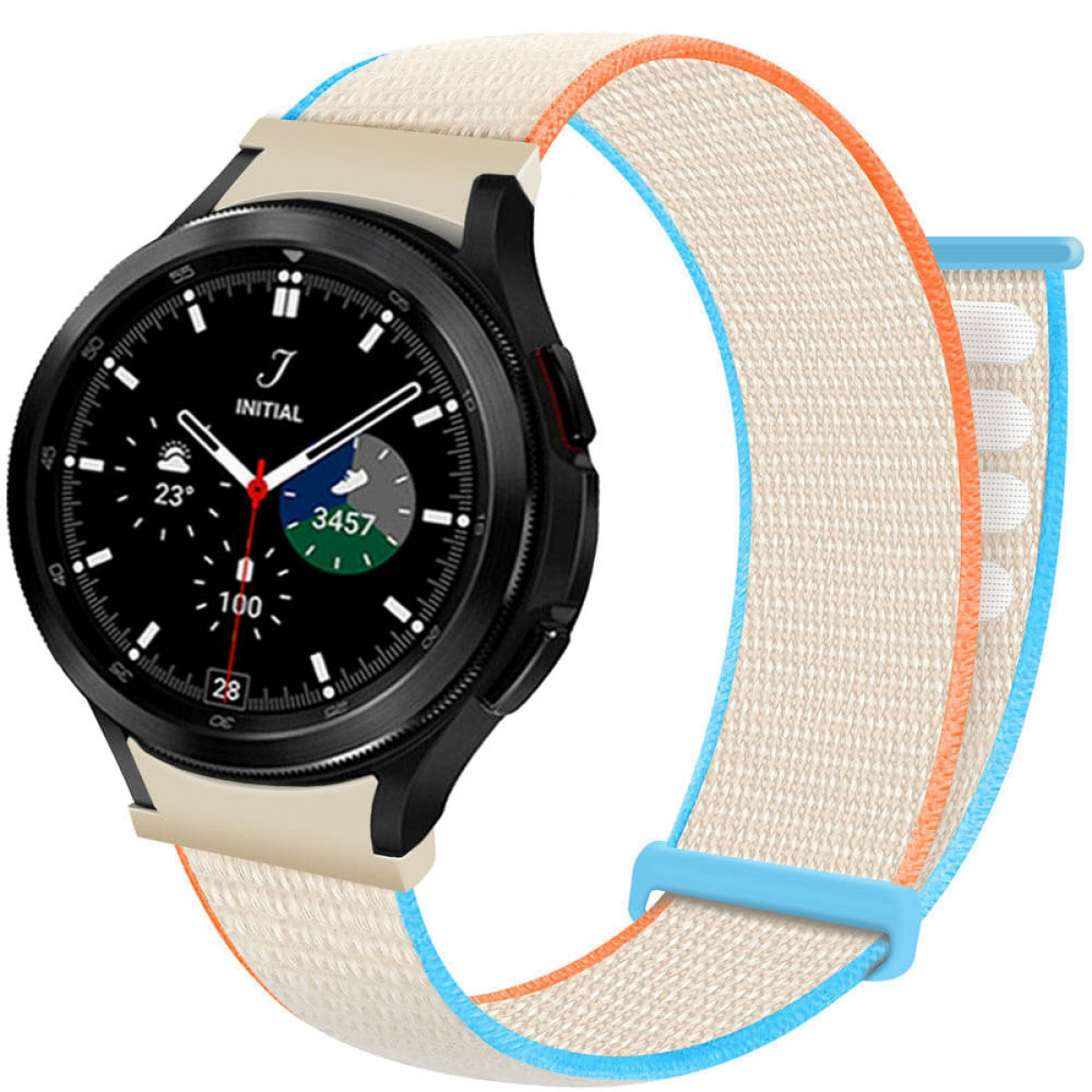 CASEONLINE Nylon, Smartband, Watch Samsung, (46mm), 4 Galaxy Classic Cream