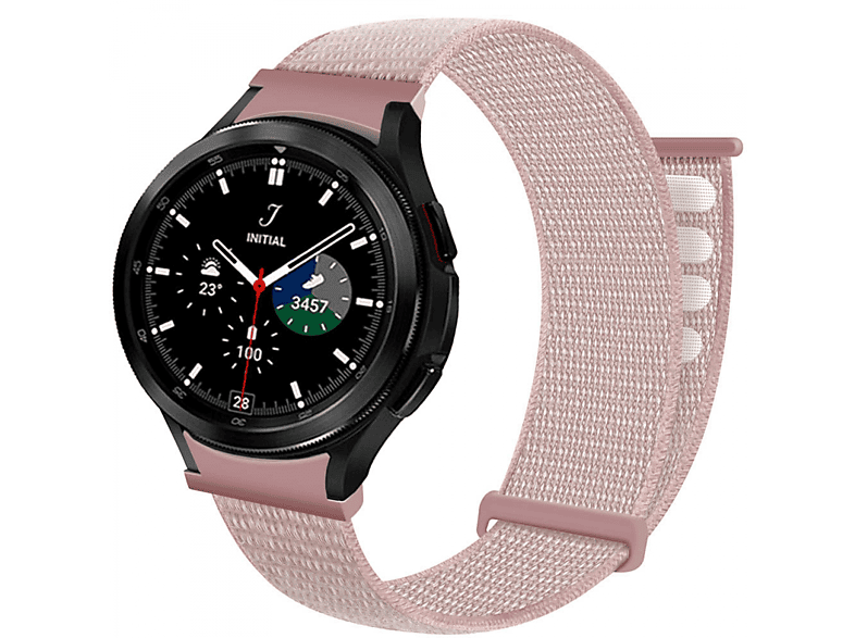 CASEONLINE Nylon, Smartband, Samsung, Galaxy Watch 4 Classic (42mm), Rose Pink