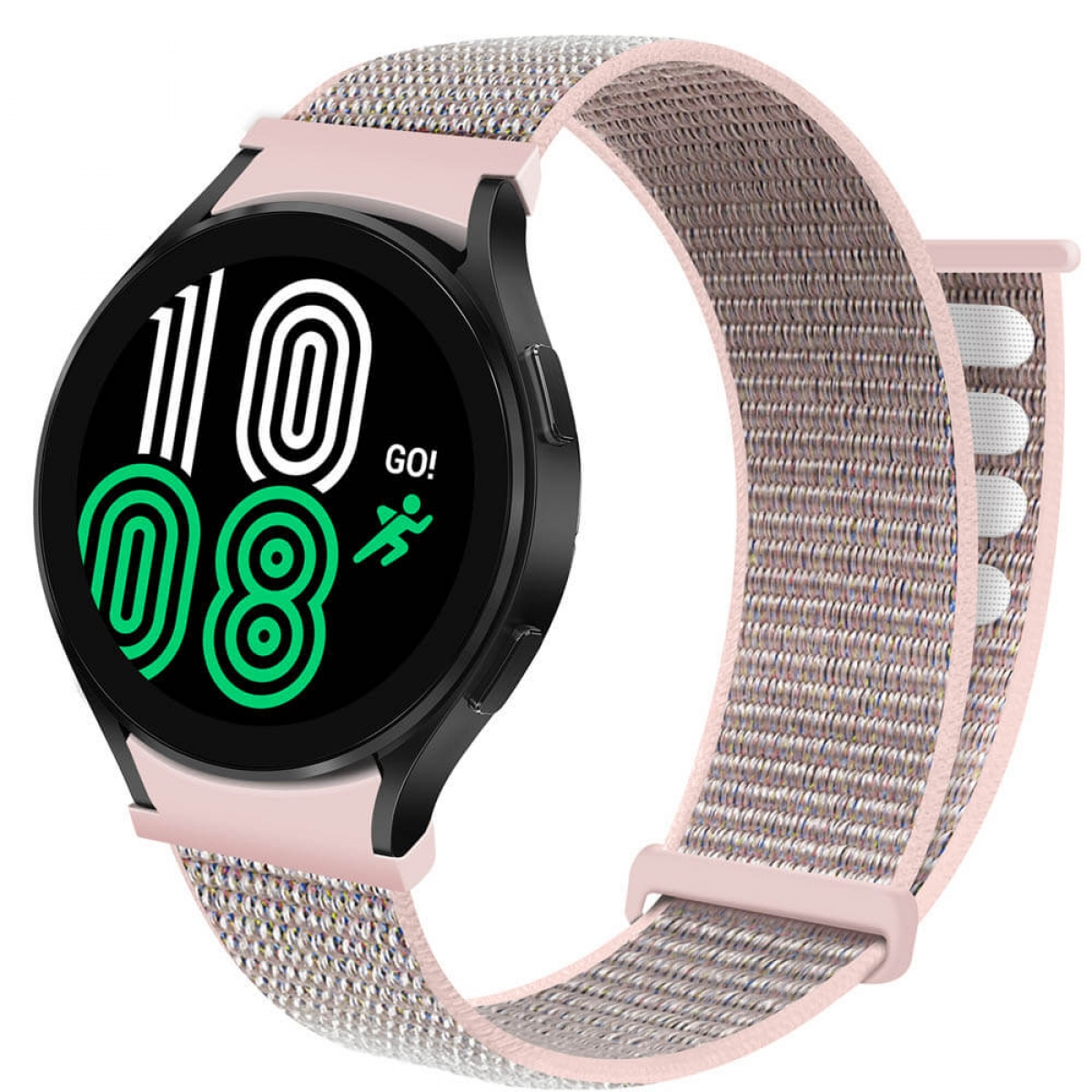 Smartband, 4 Pink Watch Galaxy Sand Samsung, Nylon, (40mm), CASEONLINE