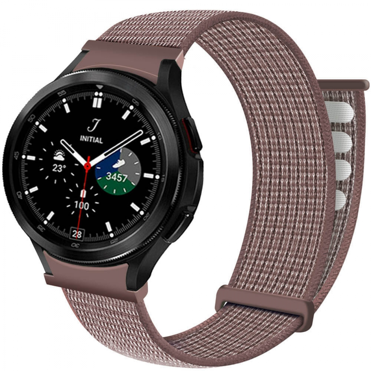 Smoke Smartband, Nylon, Galaxy Watch Samsung, Classic CASEONLINE Mauve 4 (42mm),