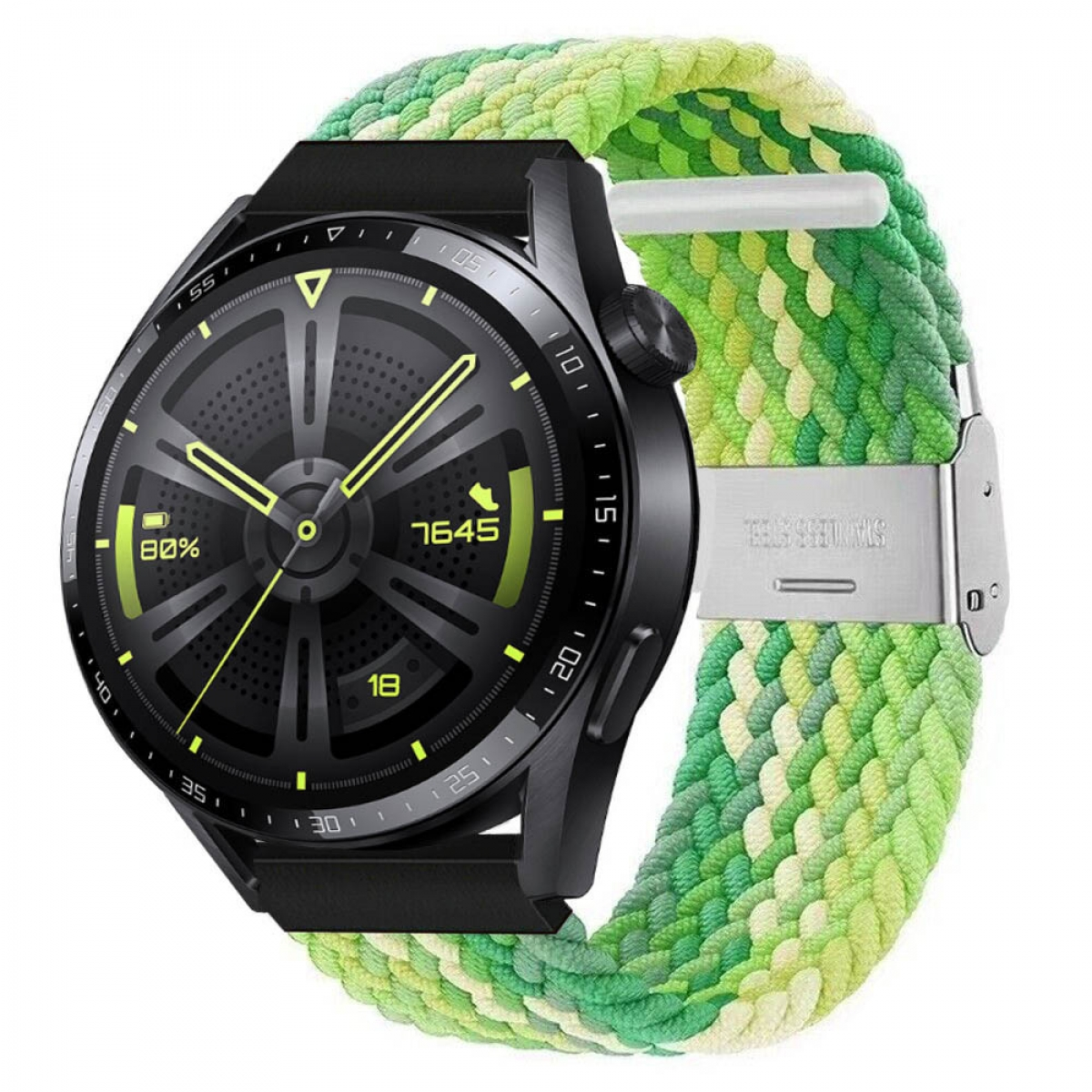 CASEONLINE Braided, Sportarmband, Huawei, Gradient GT3 Watch green 46mm
