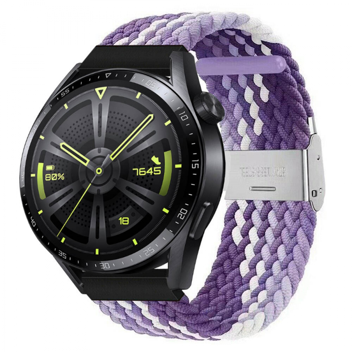 Watch 46mm, Sportarmband, Huawei, Gradient purple CASEONLINE Braided, GT3