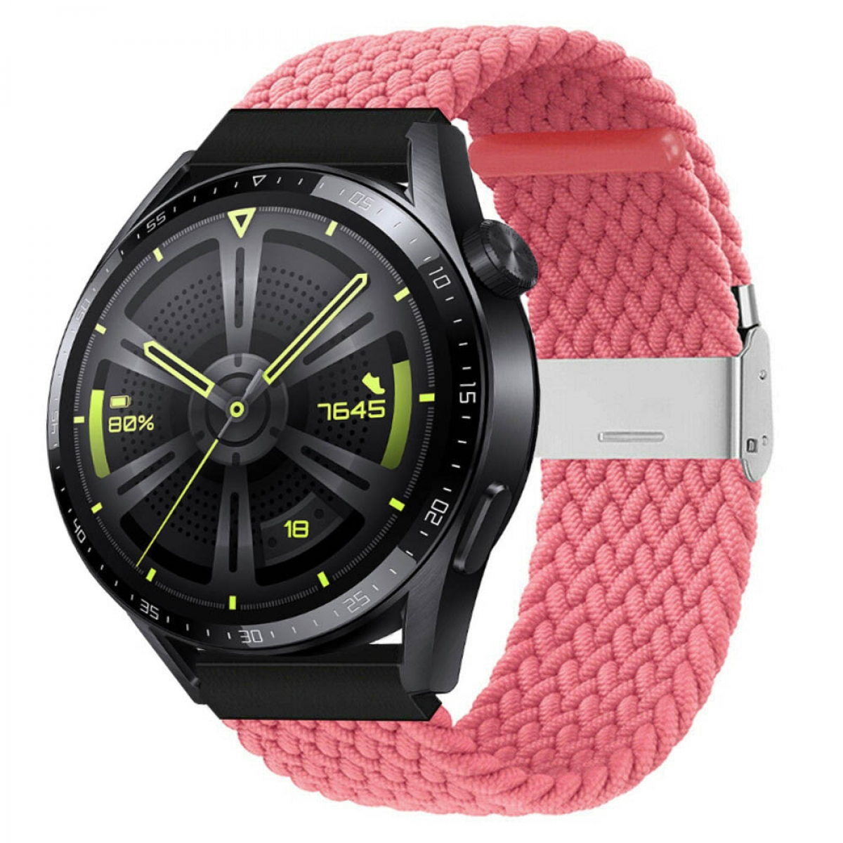 Sportarmband, Rot Huawei, GT3 Watch 46mm, CASEONLINE Braided,