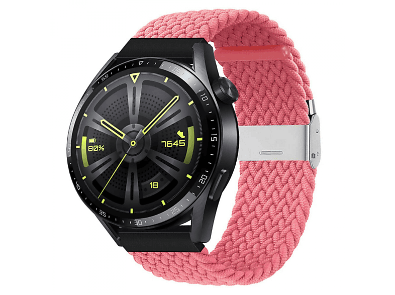 Huawei, 46mm, CASEONLINE Watch GT3 Braided, Sportarmband, Rot
