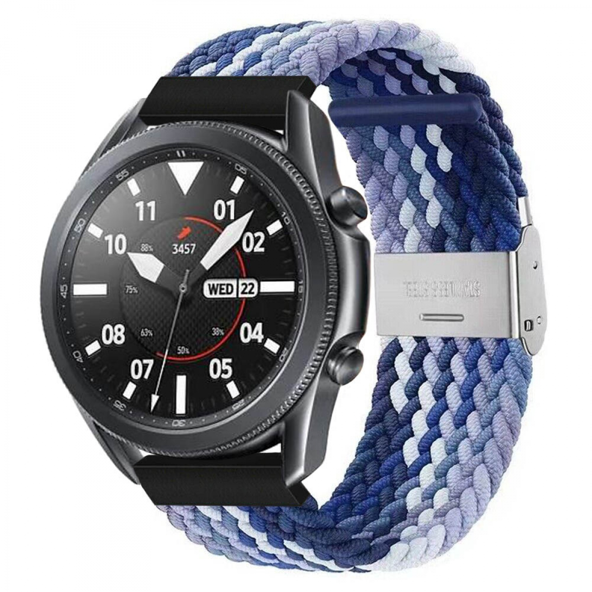 (45mm), CASEONLINE Watch Ersatzarmband, Samsung, Gradient Braided, blue 3 Galaxy