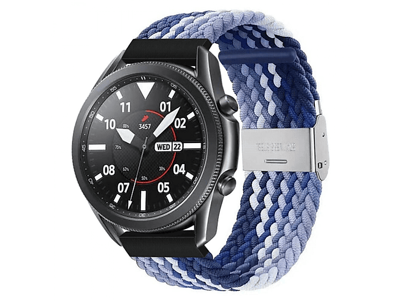 Ersatzarmband, Braided, blue Gradient 3 Galaxy Samsung, CASEONLINE (45mm), Watch