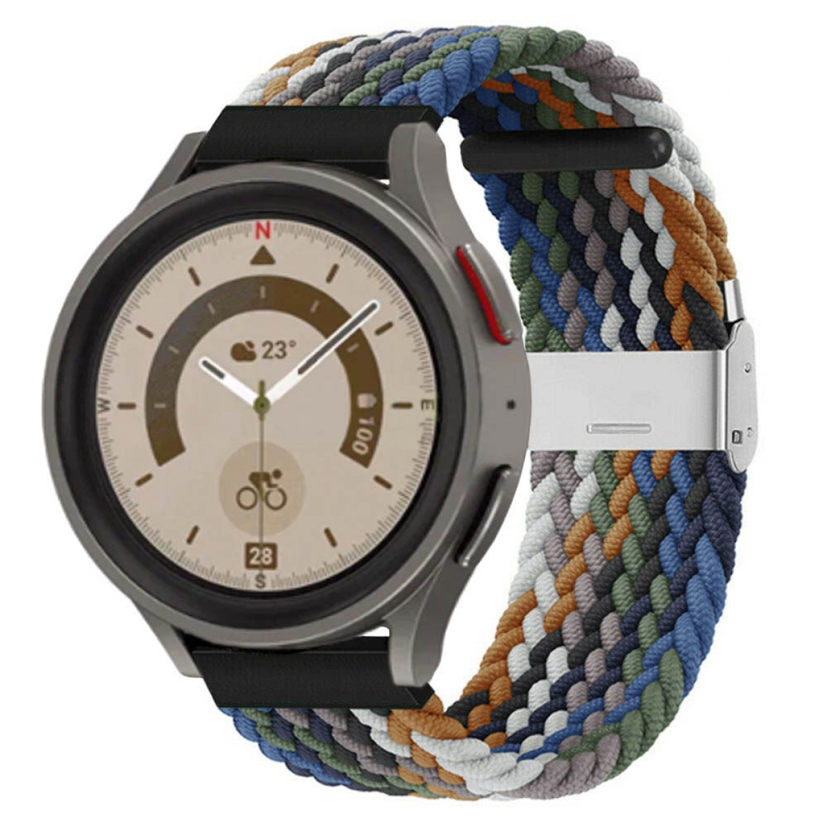 CASEONLINE Braided, (45mm), Watch 5 Galaxy Cowboy Samsung, Pro Sportarmband