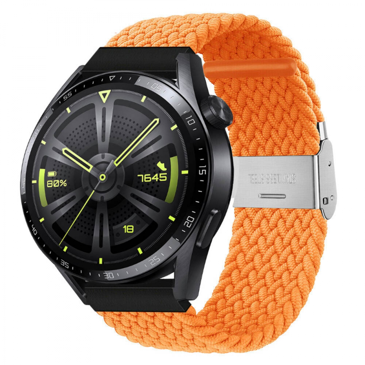 CASEONLINE Braided, Sportarmband, GT3 46mm, Huawei, Watch Orange