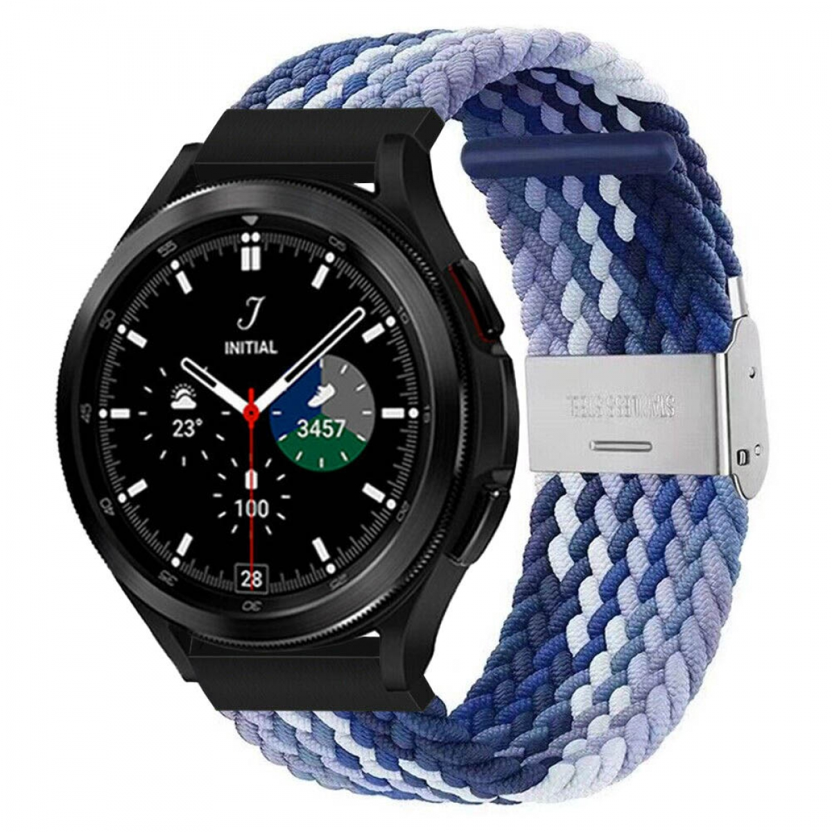 Gradient 4 (46mm), blue Galaxy Sportarmband, Braided, CASEONLINE Classic Samsung, Watch