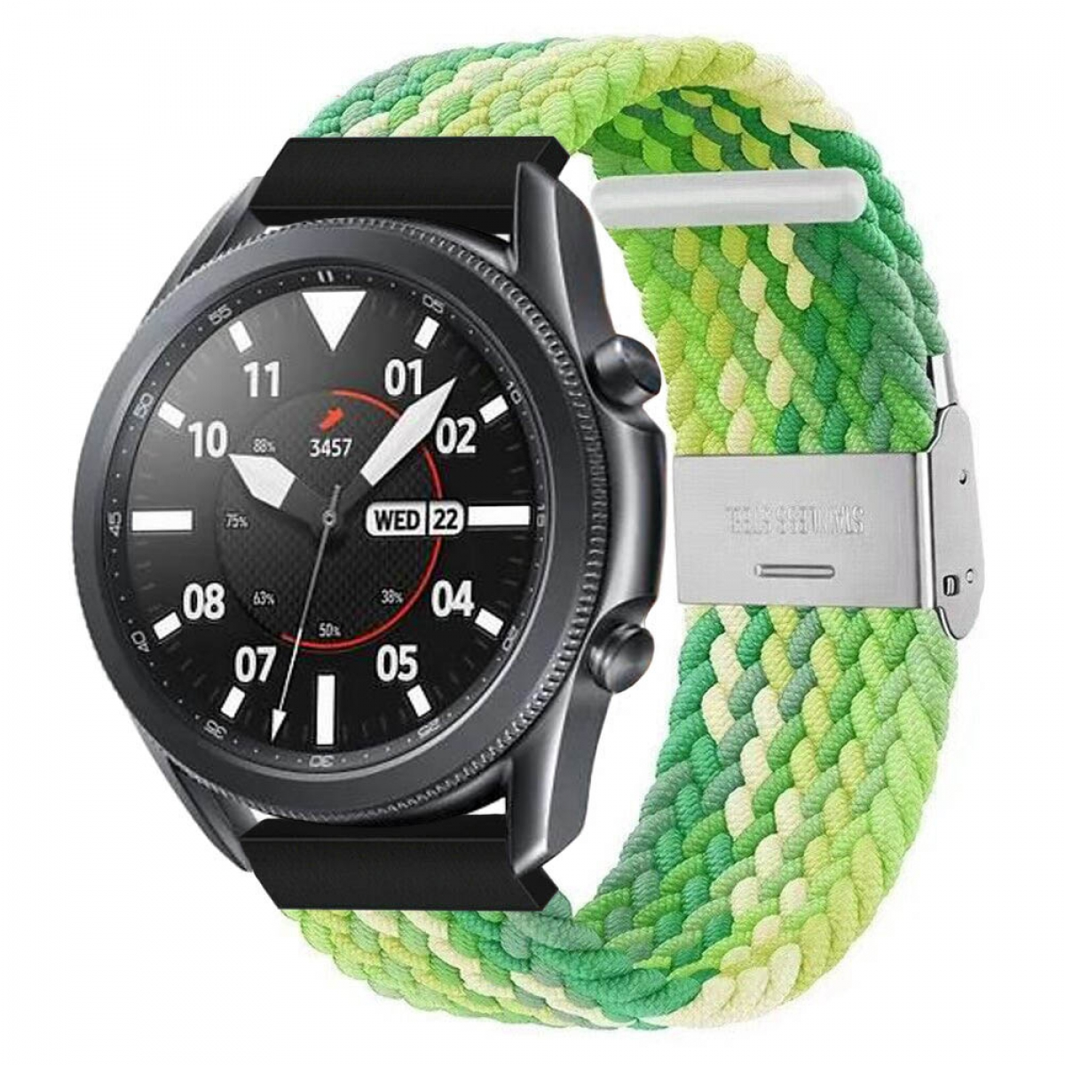 CASEONLINE Braided, Sportarmband, (41mm), green Watch Samsung, Galaxy 3 Gradient