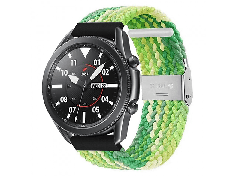 CASEONLINE Braided, Sportarmband, Samsung, Galaxy Watch 3 (41mm), Gradient green
