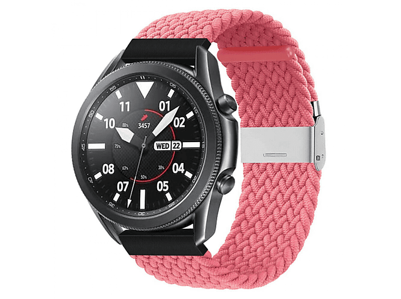 CASEONLINE Braided, Sportarmband, Samsung, Galaxy Watch 3 (41mm), Rot