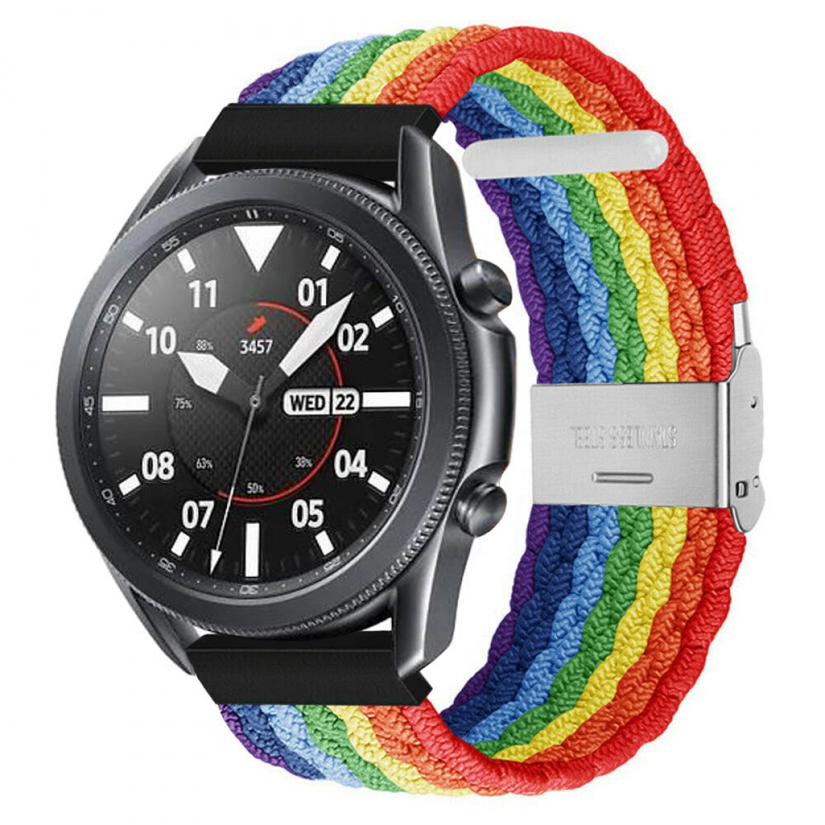 CASEONLINE Braided, Watch Galaxy 3 Ersatzarmband, Pride (45mm), Samsung