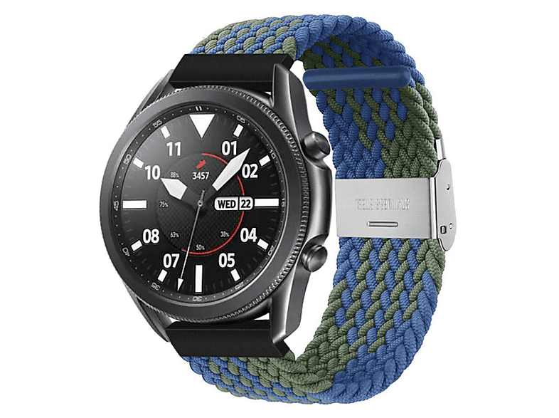 CASEONLINE Braided, Sportarmband, Samsung, Watch (41mm), 3 Blaugrün Galaxy