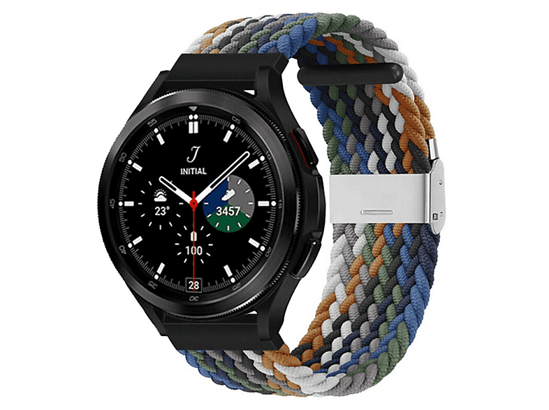 Braided, Sportarmband, Samsung, Galaxy Watch 4 Classic (46mm), Cowboy MediaMarkt
