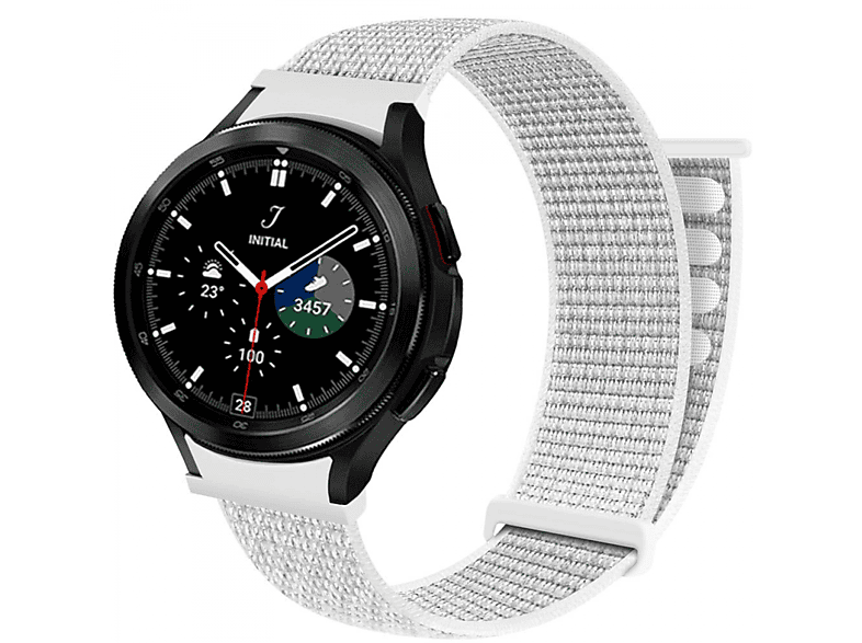 CASEONLINE Nylon, Smartband, Samsung, Galaxy Watch 4 Classic (42mm), Summit White