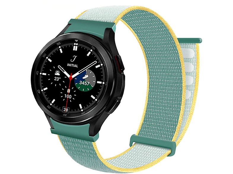 CASEONLINE Nylon, Smartband, Samsung, Galaxy Watch 4 Classic (42mm), Sunshine | Smartwatch Armbänder