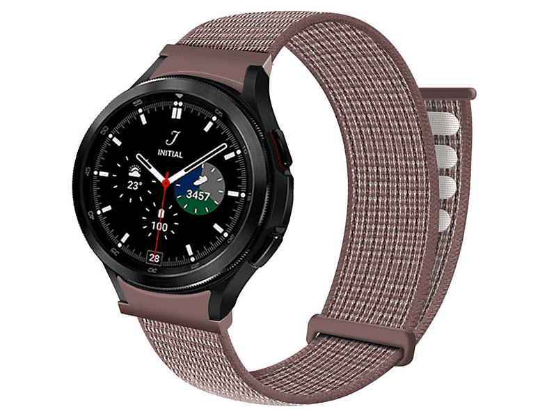 CASEONLINE Nylon, Smartband, Mauve Classic Smoke Samsung, (46mm), Galaxy 4 Watch