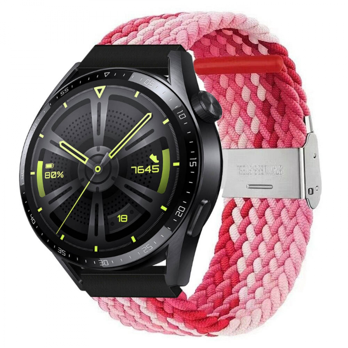 46mm, Huawei, Sportarmband, Gradientred CASEONLINE Watch GT3 Braided,