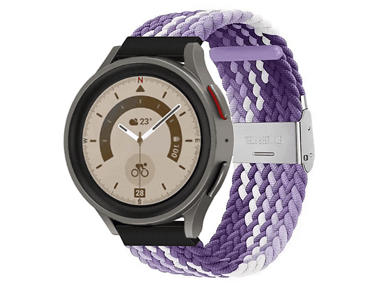 purple CASEONLINE Galaxy (45mm), Pro 5 Samsung, Watch Braided, Sportarmband, Gradient