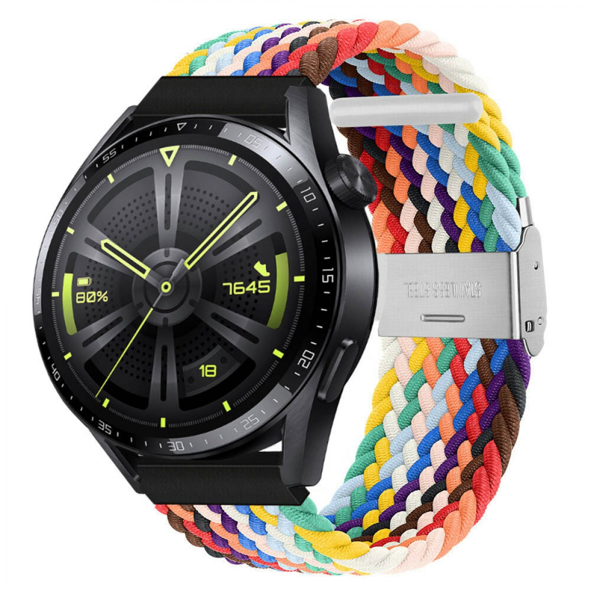 Huawei, Watch GT3 46mm, Sportarmband, CASEONLINE Braided, Pride Edition