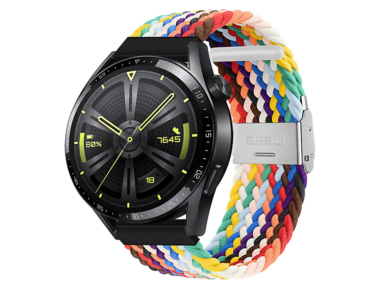 Huawei, Watch GT3 46mm, Sportarmband, CASEONLINE Braided, Pride Edition