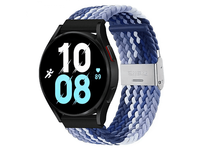 CASEONLINE Braided, Sportarmband, Samsung, 5 (44mm), Galaxy blue Gradient Watch