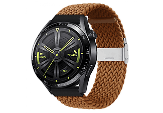 CASEONLINE Braided, Sportarmband, Huawei, Watch GT3 46mm, Braun