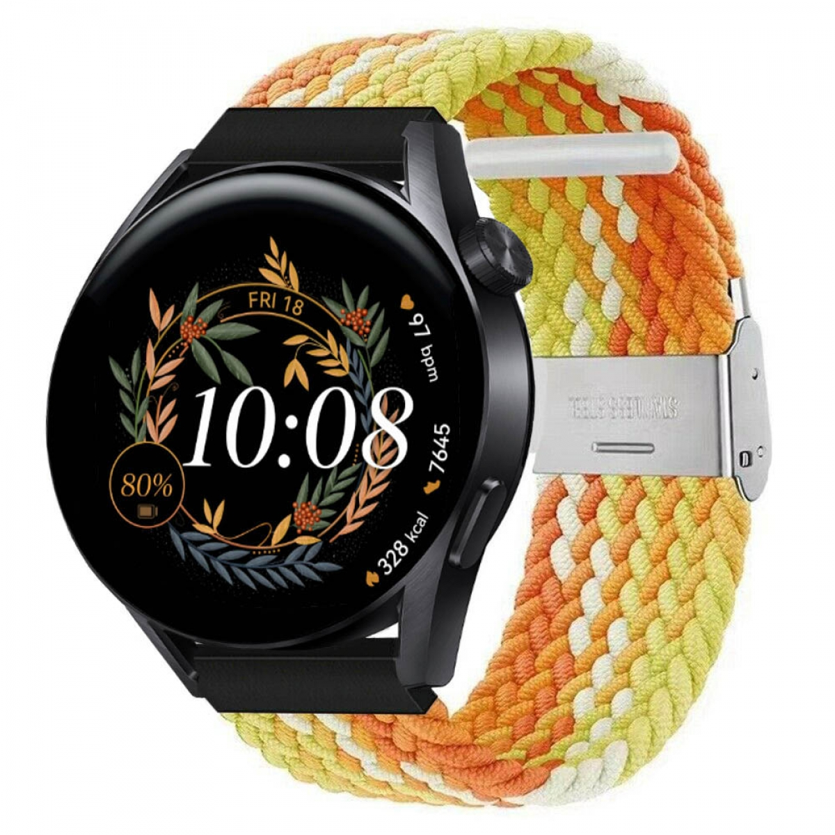 GT3 Sportarmband, 42mm, Braided, orange Gradient Watch CASEONLINE Huawei,