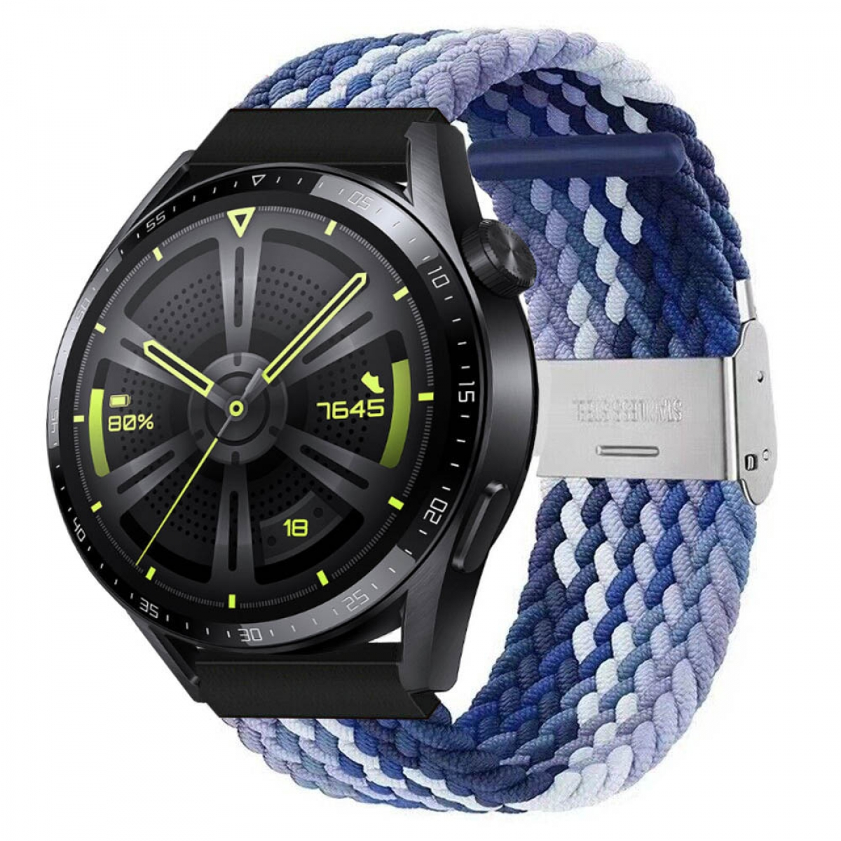 Sportarmband, CASEONLINE GT3 Gradient 46mm, Huawei, Watch Braided, blue