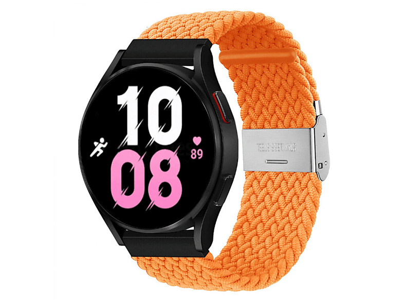 CASEONLINE Braided, Sportarmband, Samsung, Galaxy Watch 5 (40mm), Orange