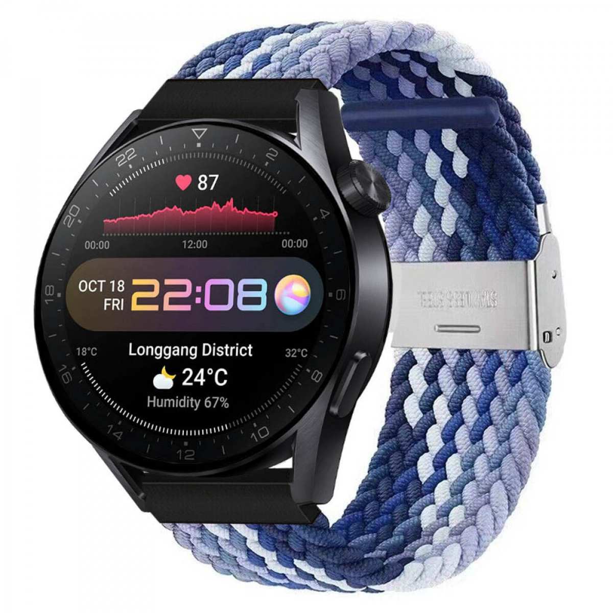 CASEONLINE Braided, Sportarmband, Gradient 3 Watch Huawei, Pro, blue