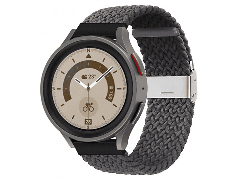 CASEONLINE Braided, Samsung, Pro Galaxy Skygrey Watch 5 Sportarmband, (45mm)