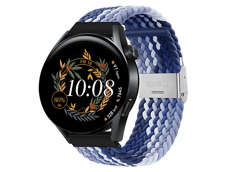 Watch Gradient Huawei, CASEONLINE Braided, GT3 Sportarmband, blue 42mm,